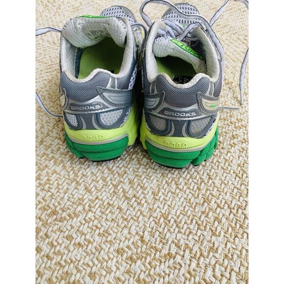 Brooks Womens Ghost 4 Evolution Athletic Shoes Silver Green Mesh Running 6.5 - Picture 3 of 10